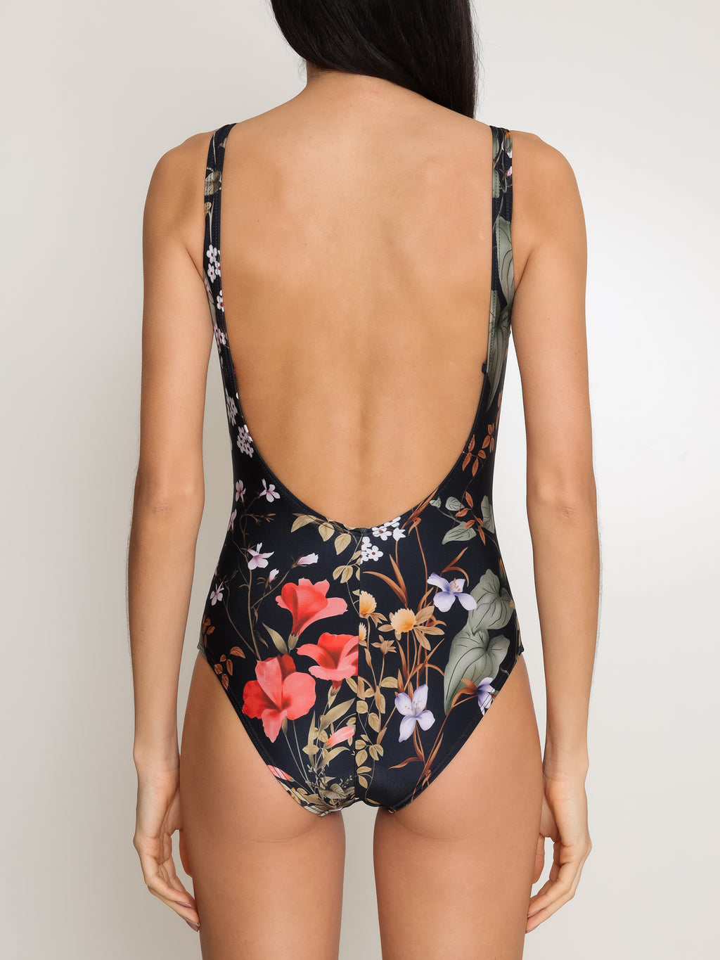 Mirassol Floral-Print Twisted Detail Swimsuit Orvalho