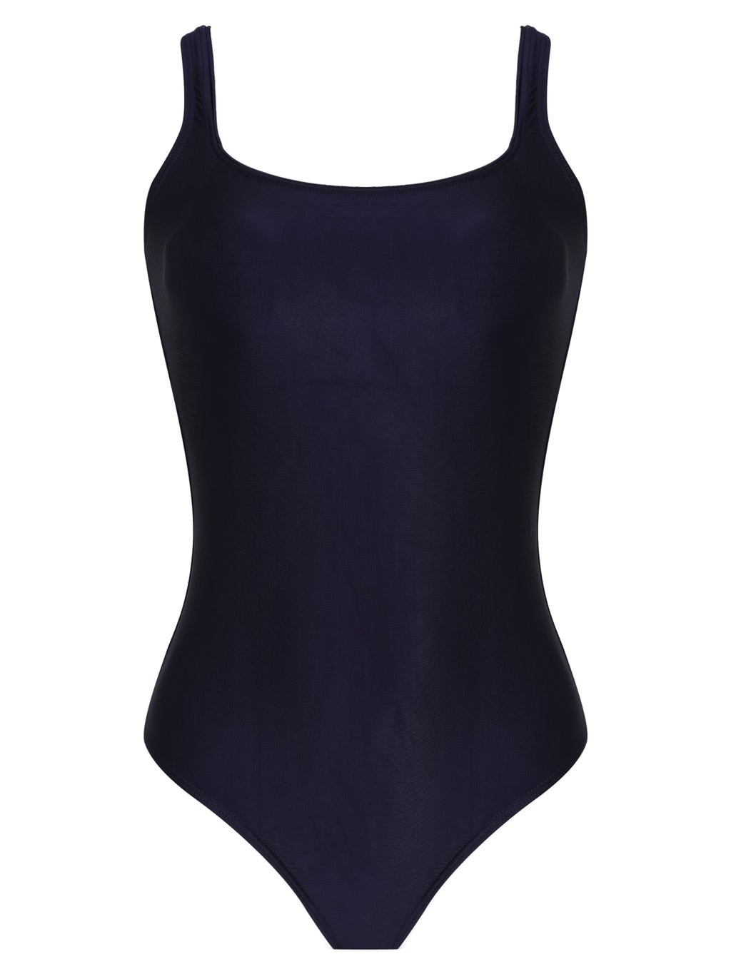 Hapuna Blue Plain Square-Neck Striped Swimsuit
