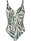 Mirassol Abstracte-Print Twisted Detail Swimsuit Maori