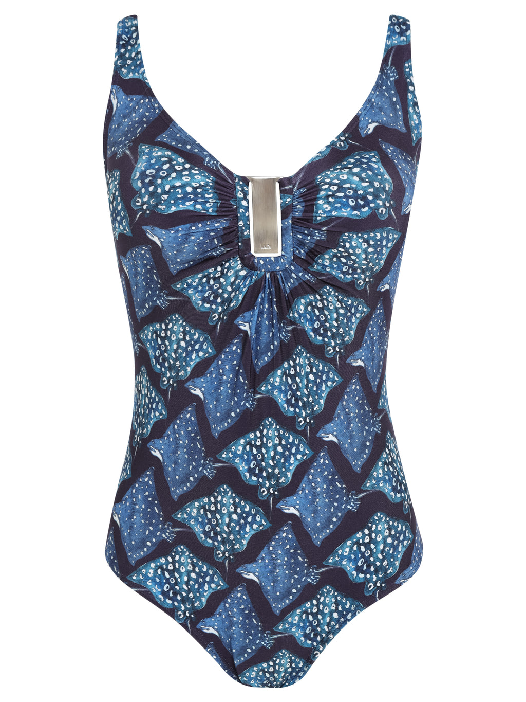 Mirassol Stingrays-Print Twisted Detail Swimsuit Raja