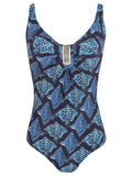 Mirassol Stingrays-Print Twisted Detail Swimsuit Raja