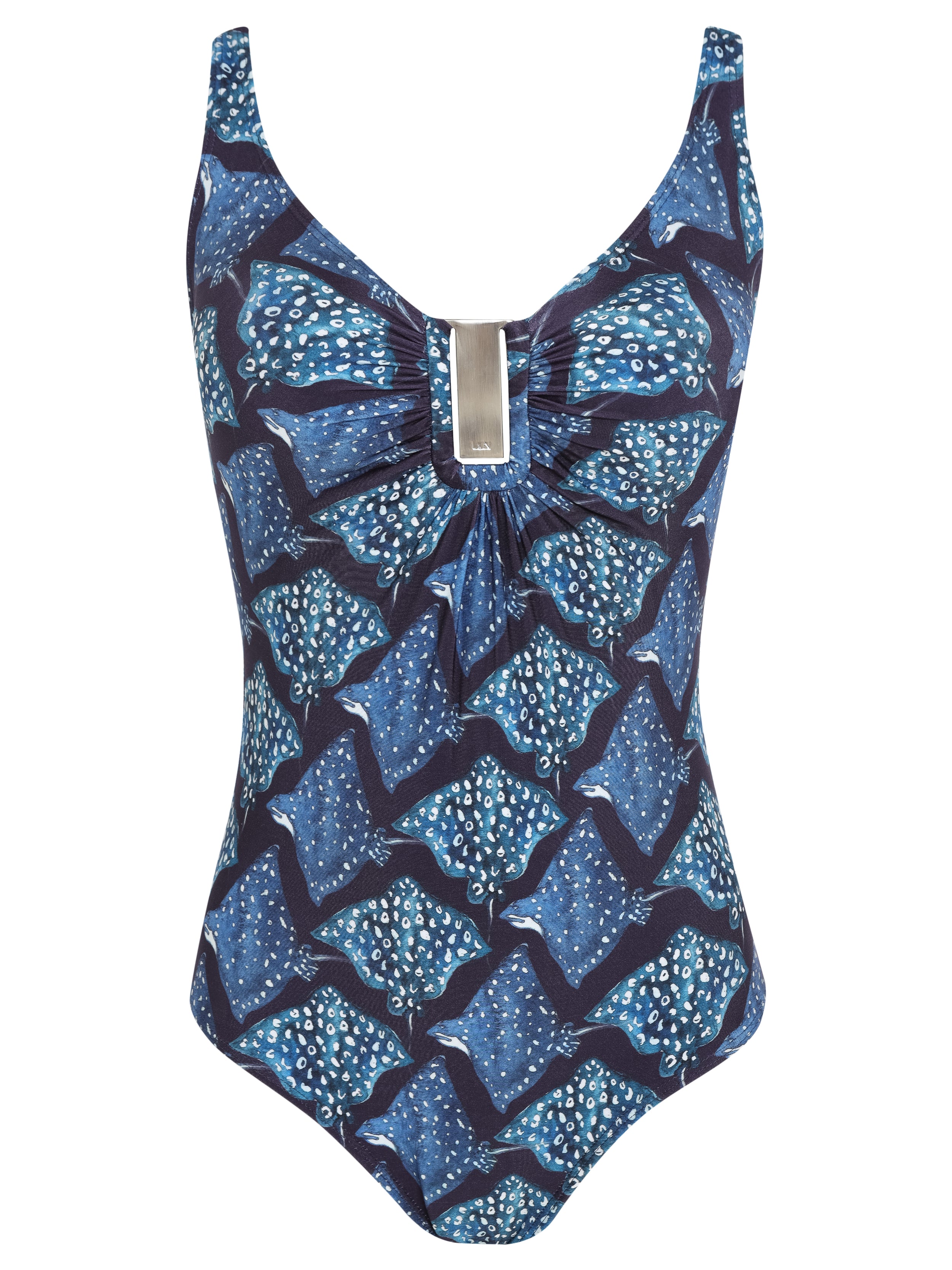 Mirassol Stingrays-Print Twisted Detail Swimsuit Raja