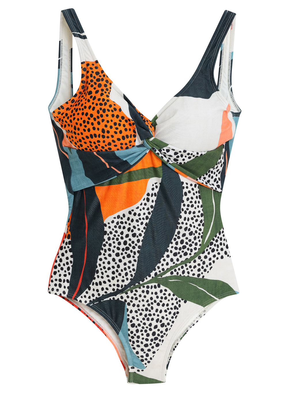 Adriana -Print Twisted Detail Swimsuit