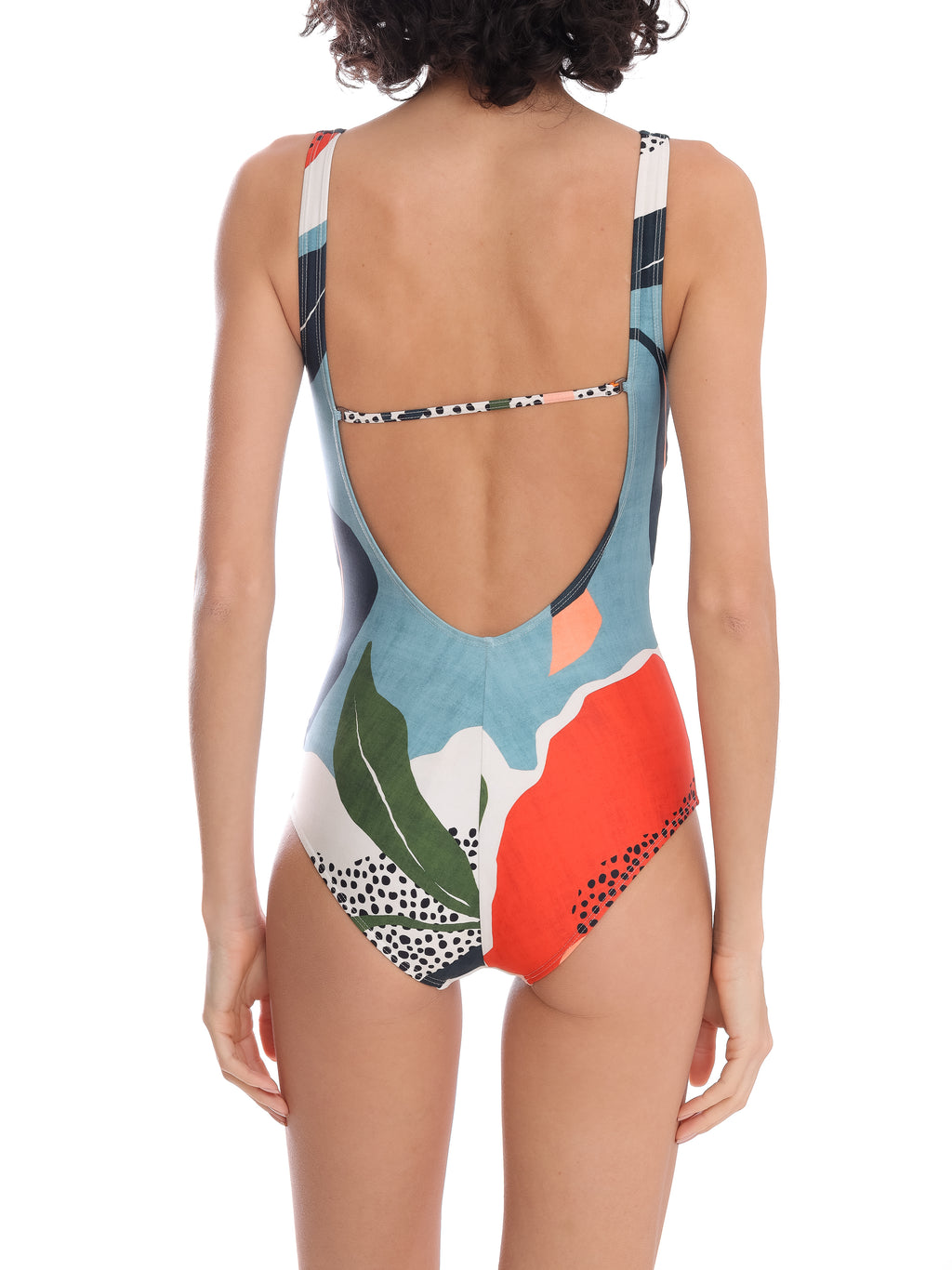 Adriana -Print Twisted Detail Swimsuit