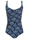Rosa Stingrays-Print Adjustable Neckline Swimsuit Raja