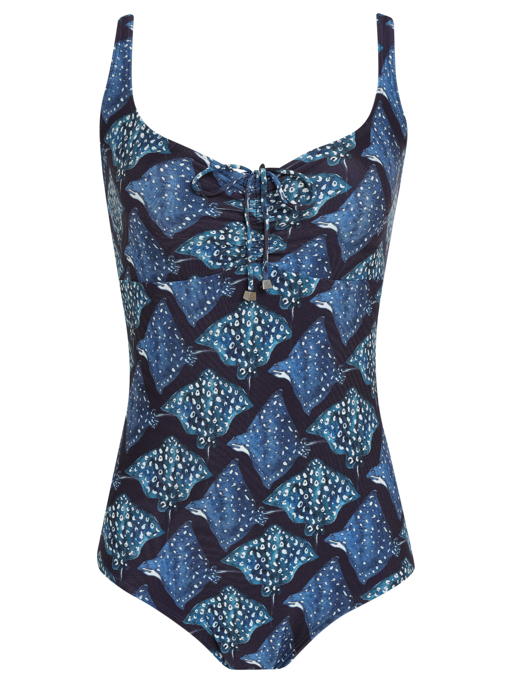 Rosa Stingrays-Print Adjustable Neckline Swimsuit Raja