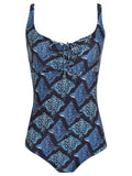 Rosa Stingrays-Print Adjustable Neckline Swimsuit Raja