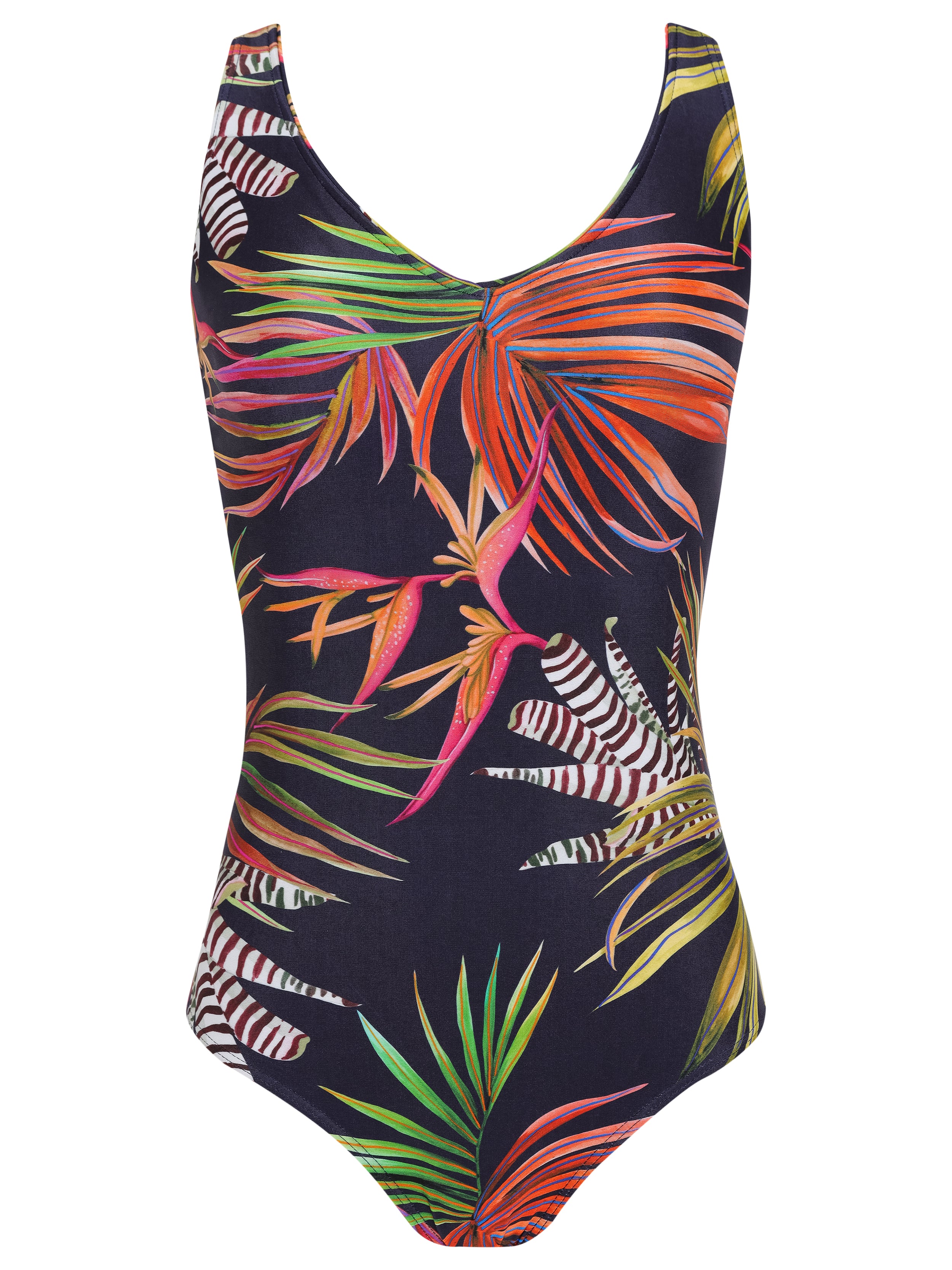 Laila Foliage-Print V-neck Swimsuit Jakarta