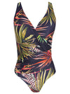 Maisa Foliage-Print Open-Back Swimsuit Jakarta