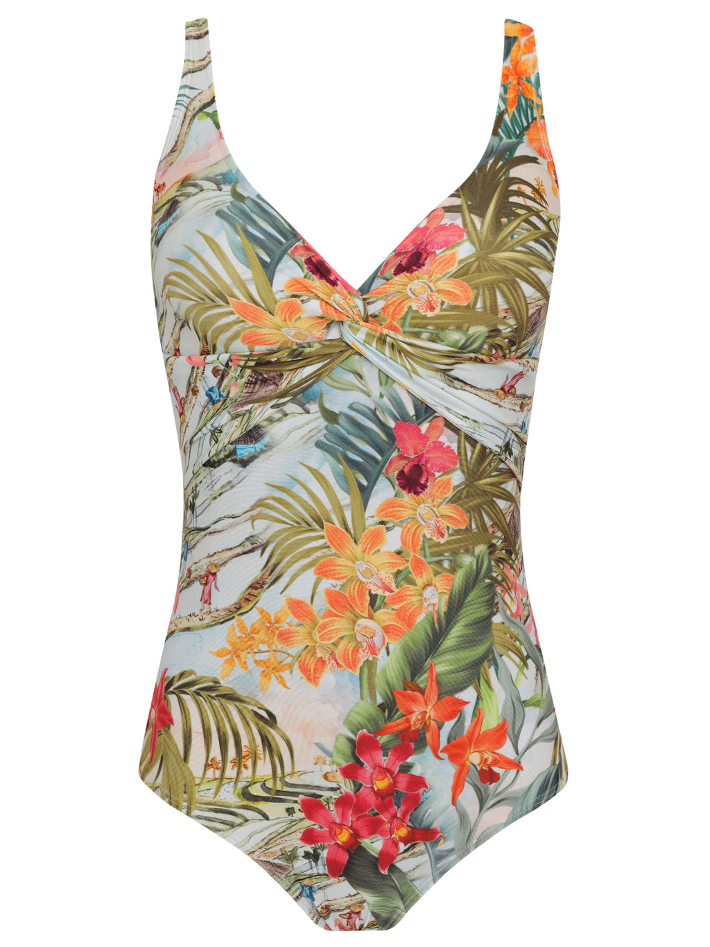Adriana -Print Twisted Detail Swimsuit