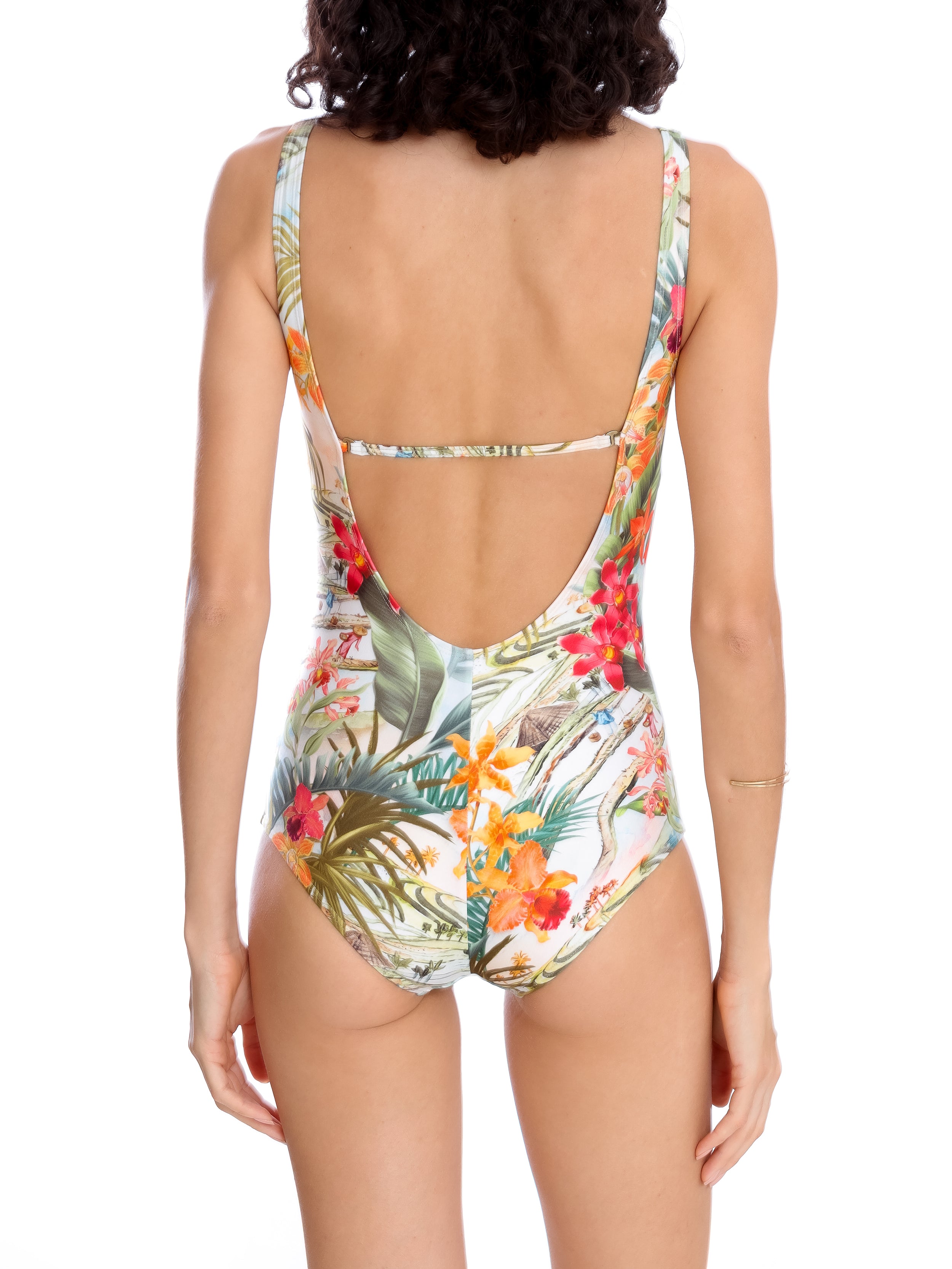 Adriana -Print Twisted Detail Swimsuit