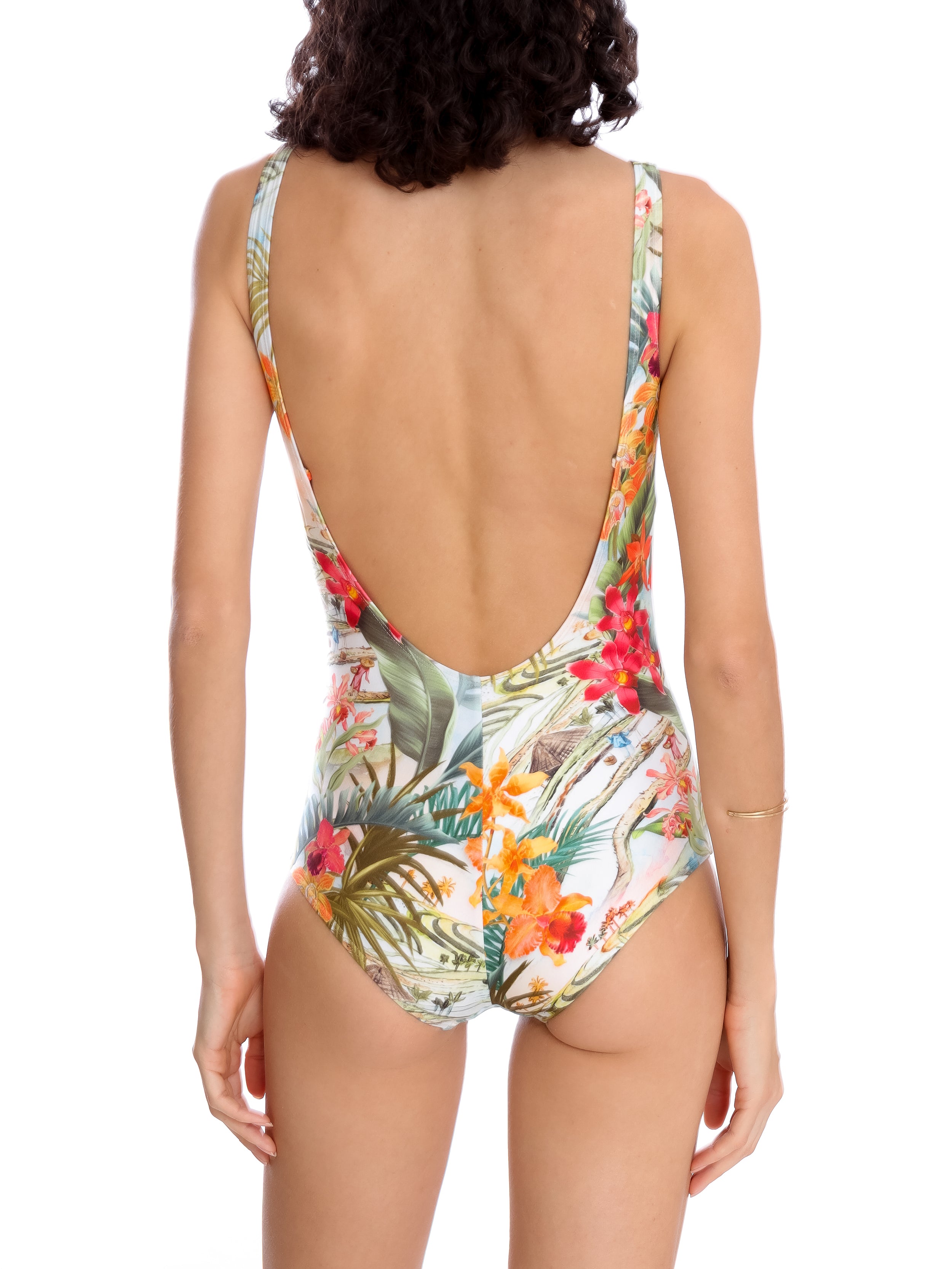 Adriana -Print Twisted Detail Swimsuit