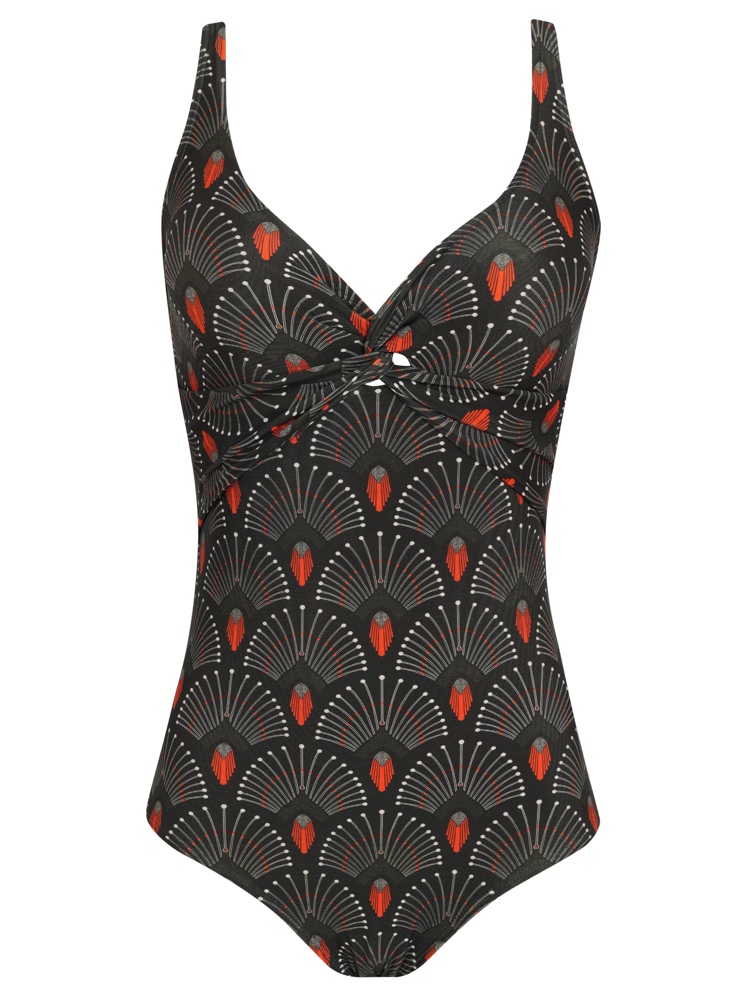 Adriana -Print Twisted Detail Swimsuit