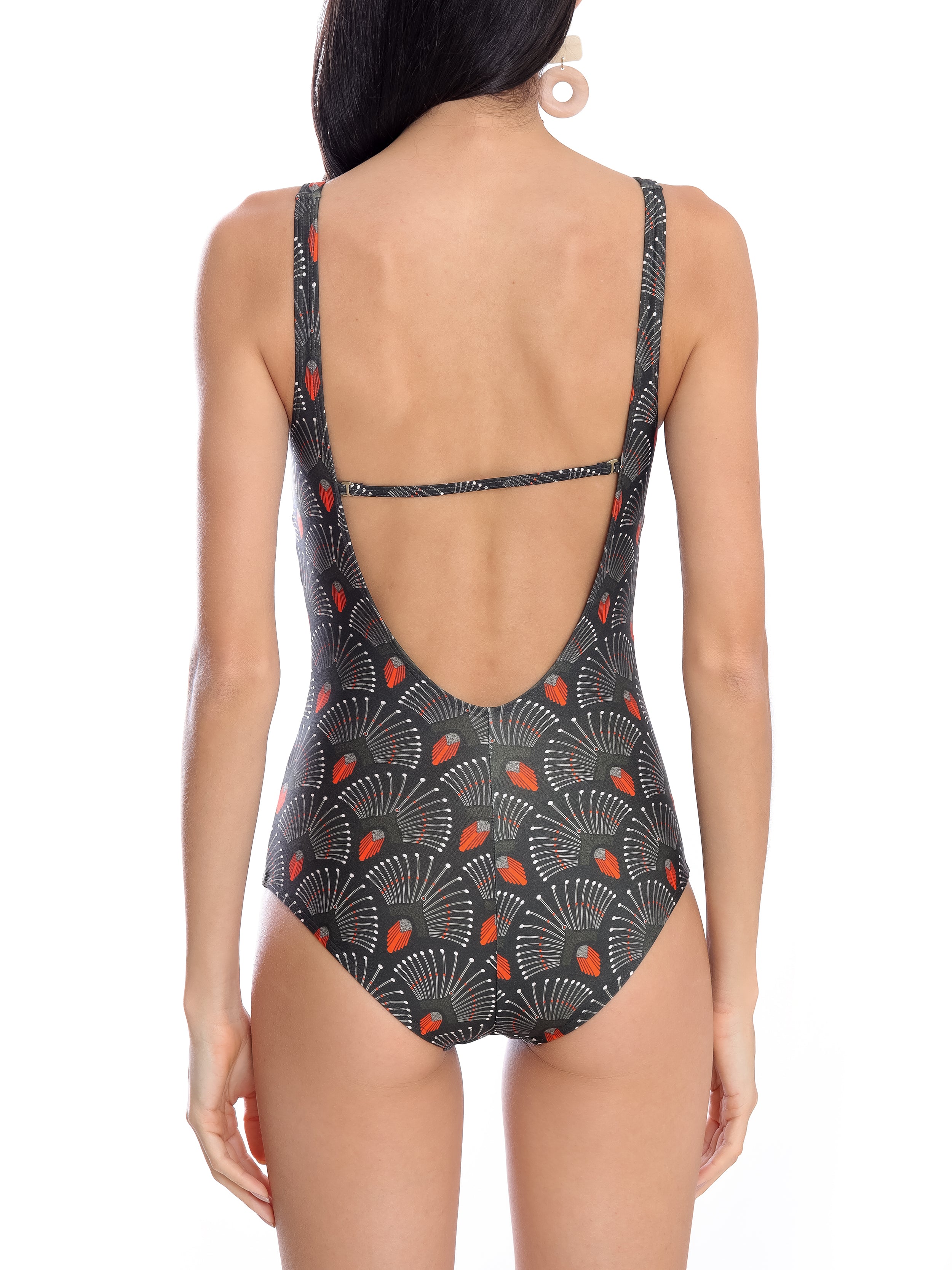 Adriana -Print Twisted Detail Swimsuit