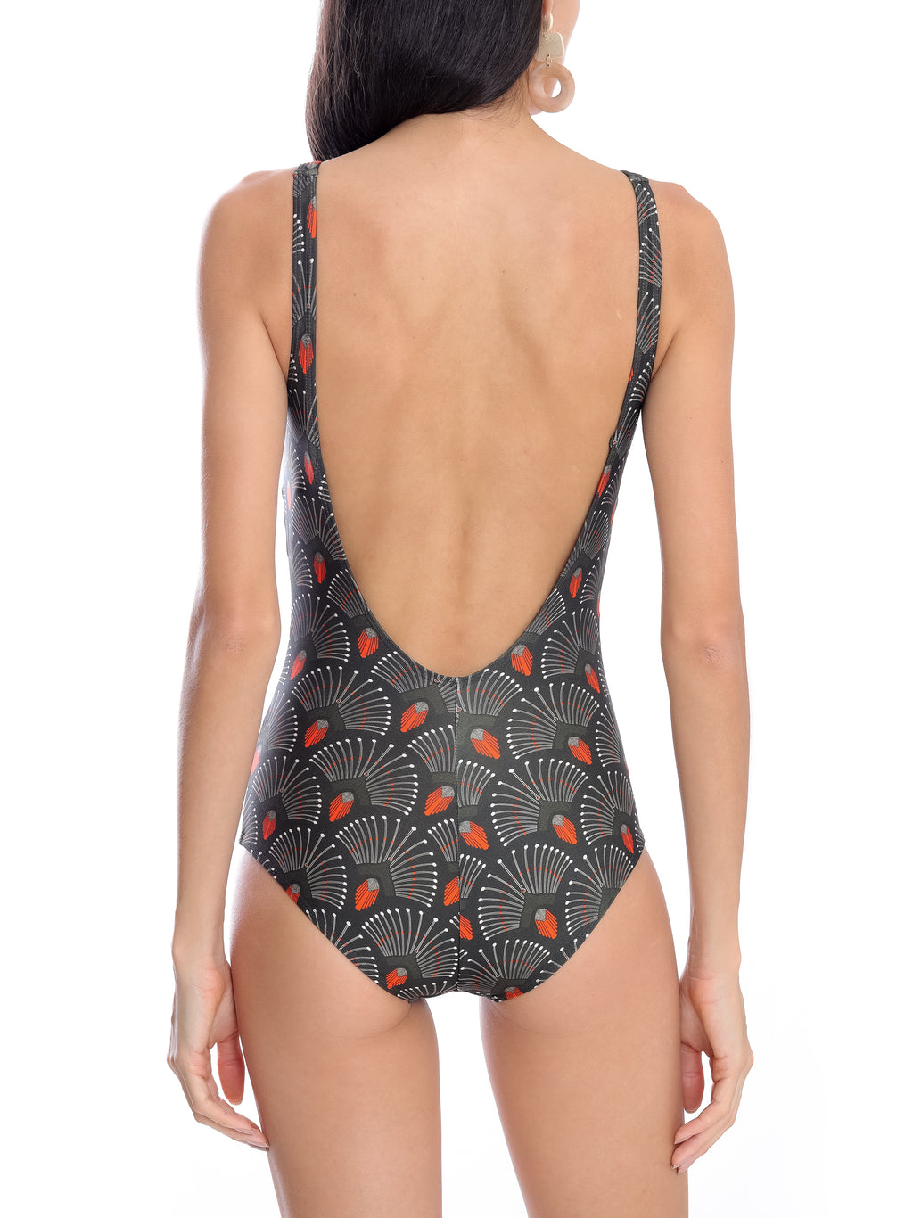 Adriana -Print Twisted Detail Swimsuit