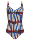 Roberta Graphic-Print Open-Back Swimsuit Xingu
