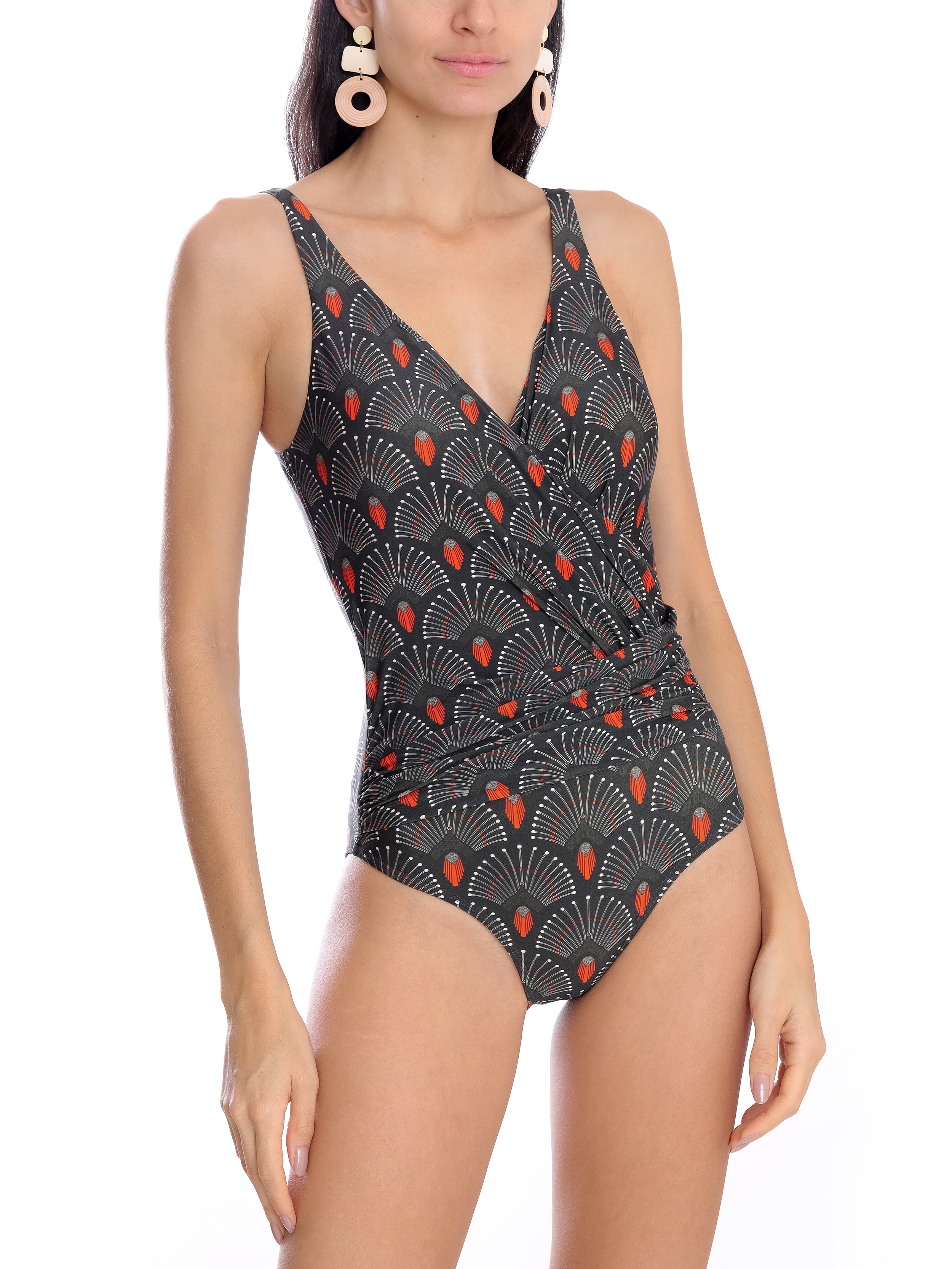Maisa -Print Open-Back Swimsuit