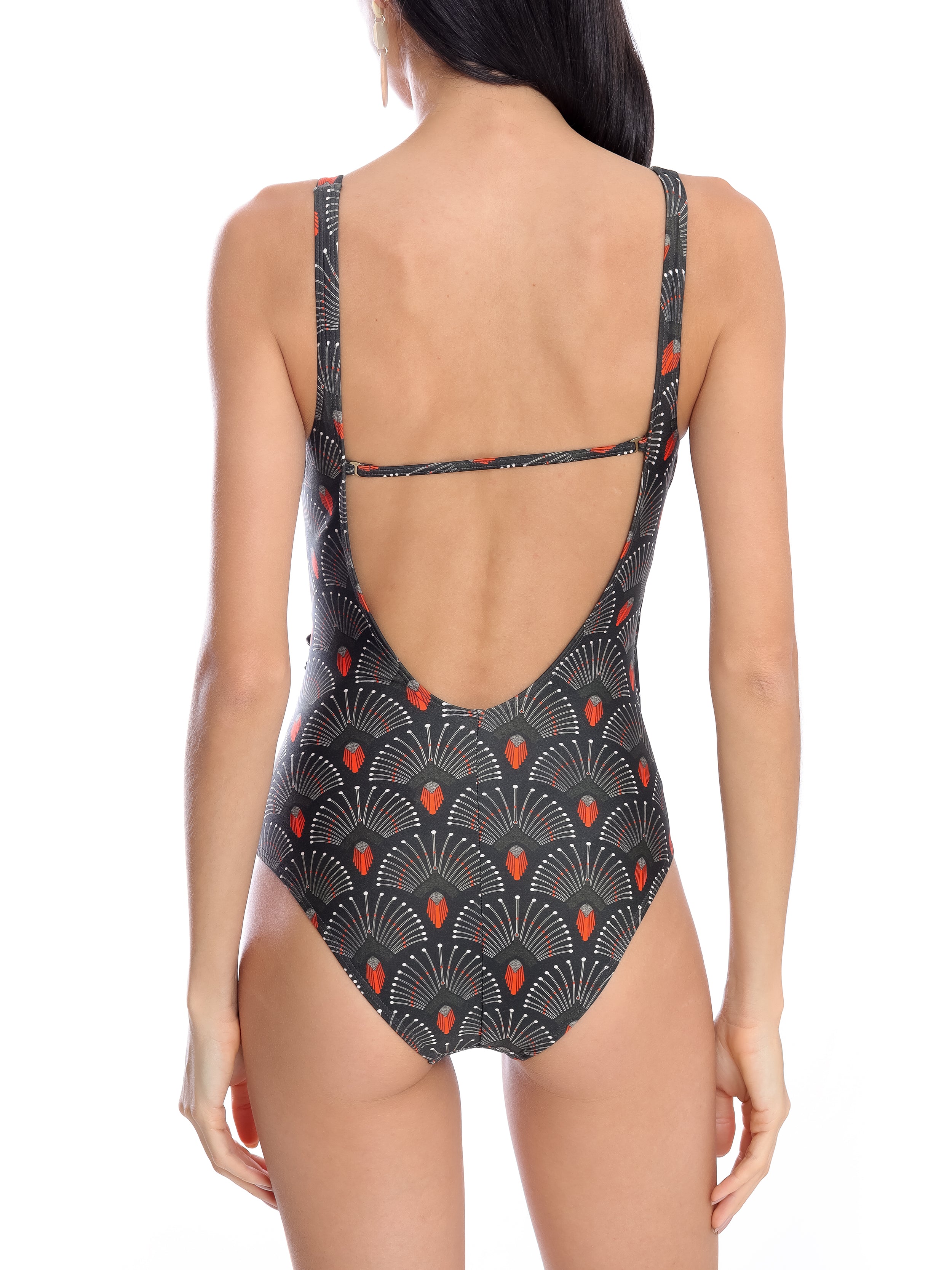 Maisa -Print Open-Back Swimsuit