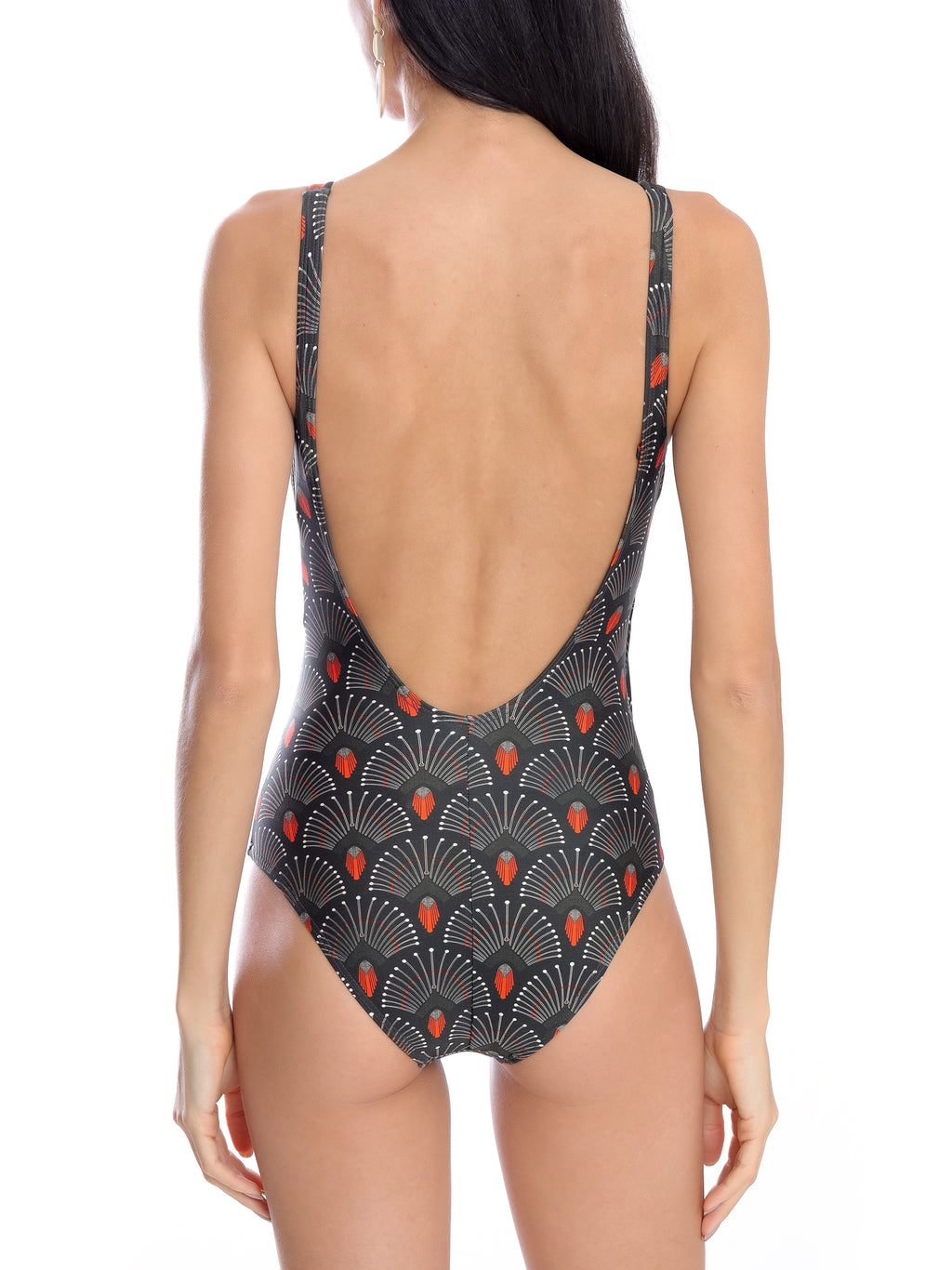 Maisa -Print Open-Back Swimsuit