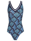 Bahia Stingrays-Print Low-Back Swimsuit Raja
