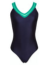 Bahia Blue Low-Back Swimsuit
