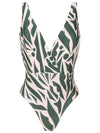 Evita Abstract-Print Swimsuit Maori