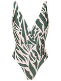 Evita Abstract-Print Swimsuit