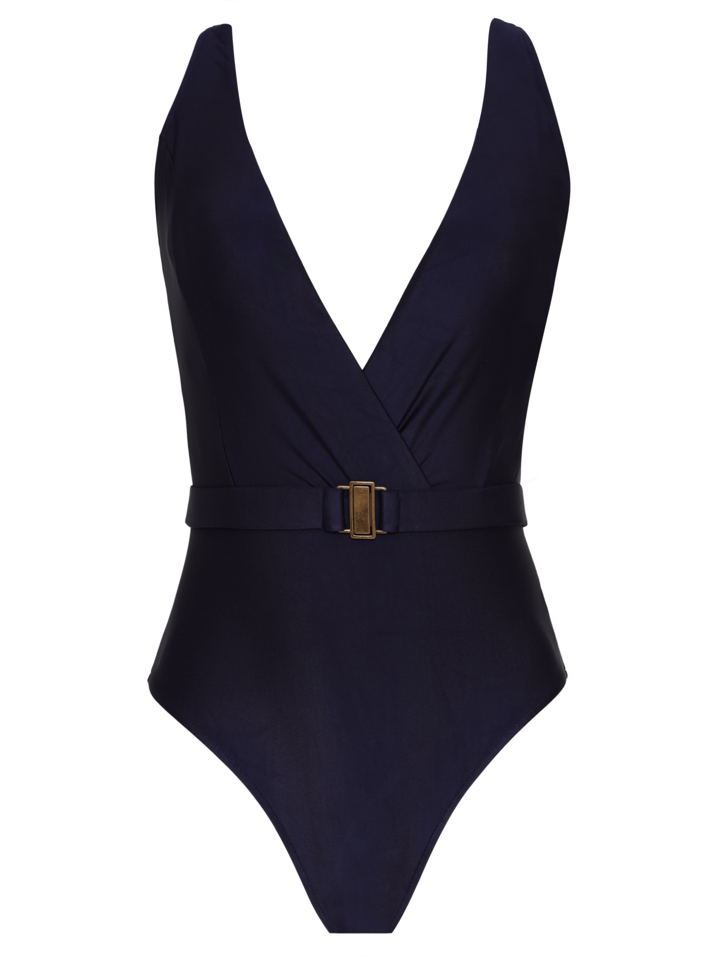 Evita Blue Plain Swimsuit
