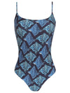 Asturias Stingray-Print and Round Neckline Swimsuit Raja