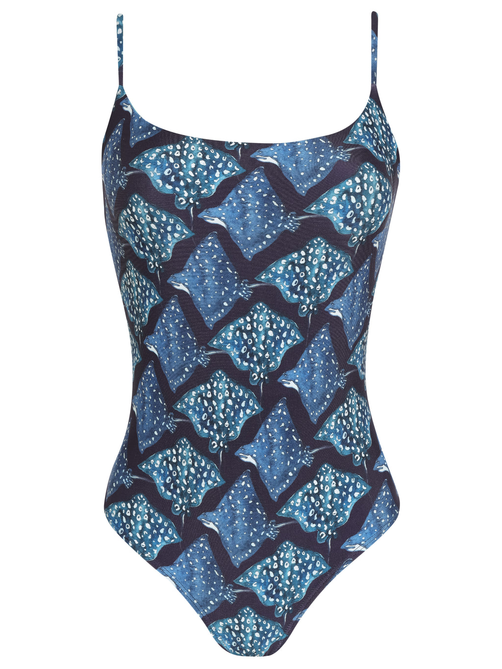 Asturias Stingray-Print and Round Neckline Swimsuit Raja