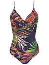 Bianca Foliage-Print Wrap-Style Swimsuit Jakarta