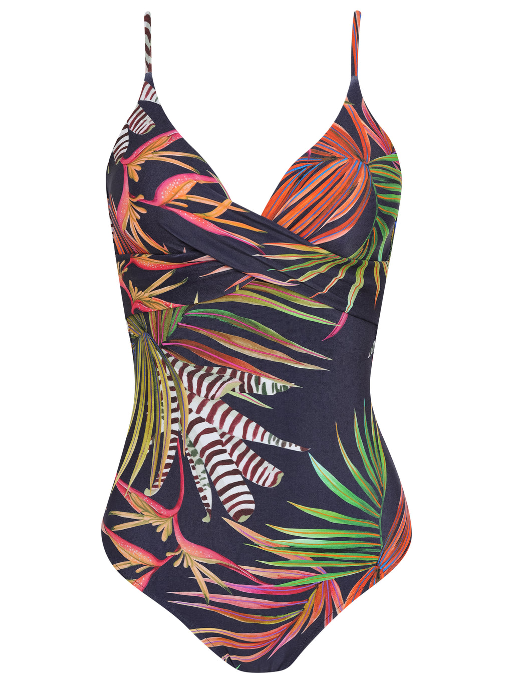 Bianca Foliage-Print Wrap-Style Swimsuit Jakarta