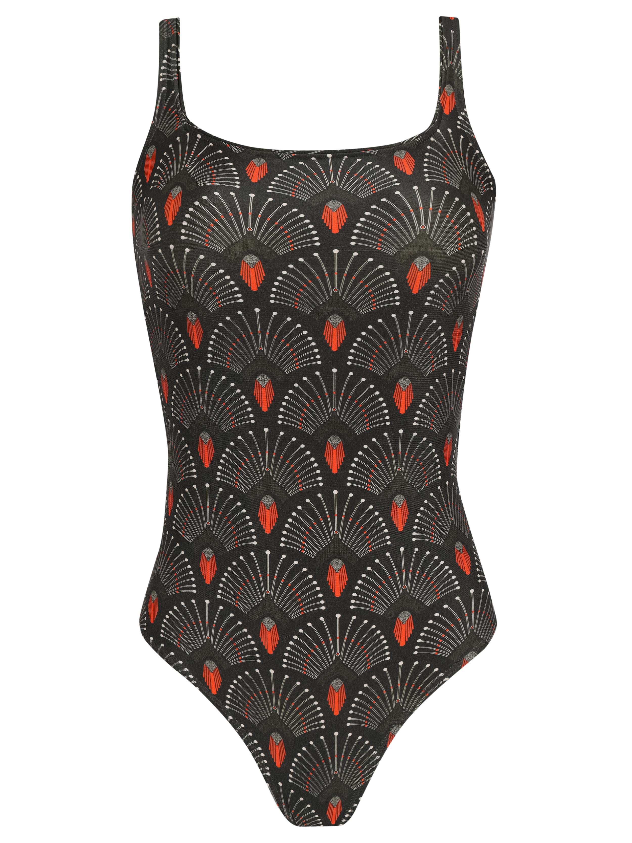Hapuna -Print Square-Neck Swimsuit