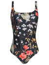 Hapuna Floral-Print Square-Neck Swimsuit Orvalho