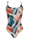 Hapuna Foliage-Print Square-Neck Swimsuit Amazonas