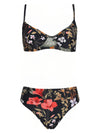 Lilica Floral-Print Twist-Front Bikini Orvalho