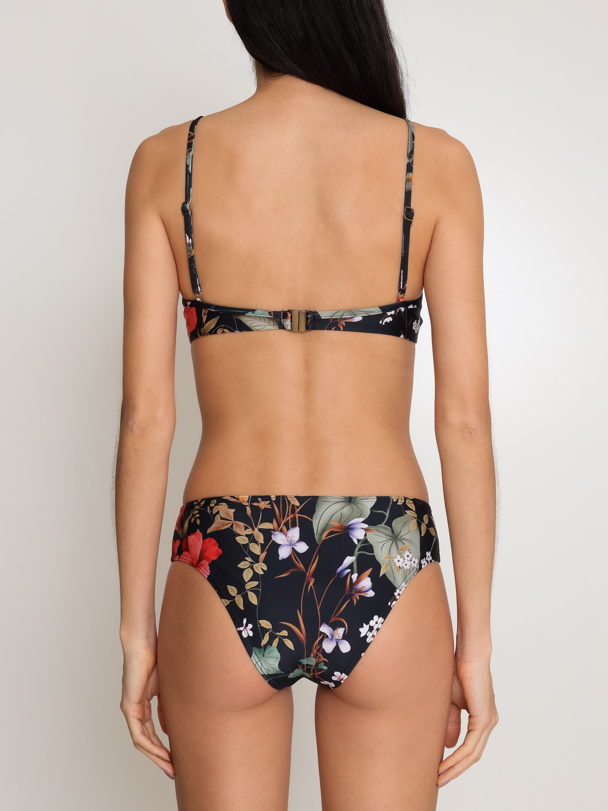 Lilica Floral-Print Twist-Front Bikini Orvalho