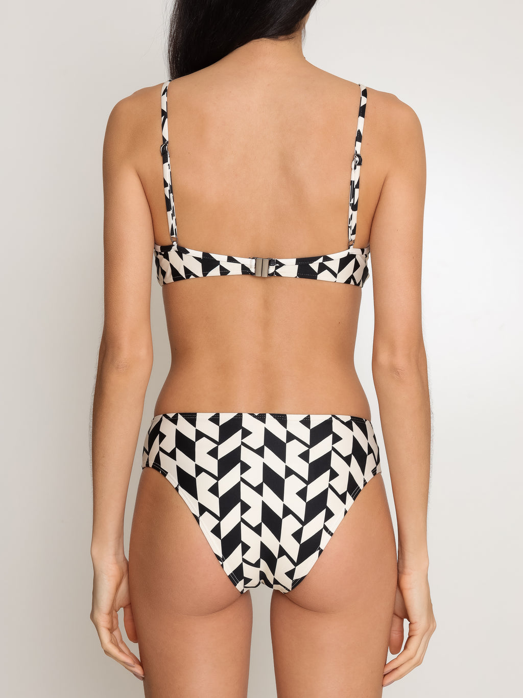 Lilica Geometric-Print Twist-Front Bikini Zaya