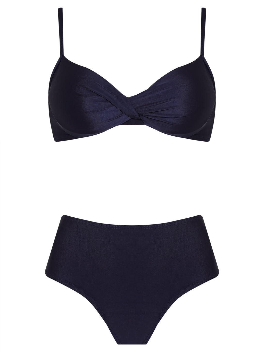 Veronica Blue Twisted Bikini Set