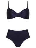 Veronica Blue Twisted Bikini Set