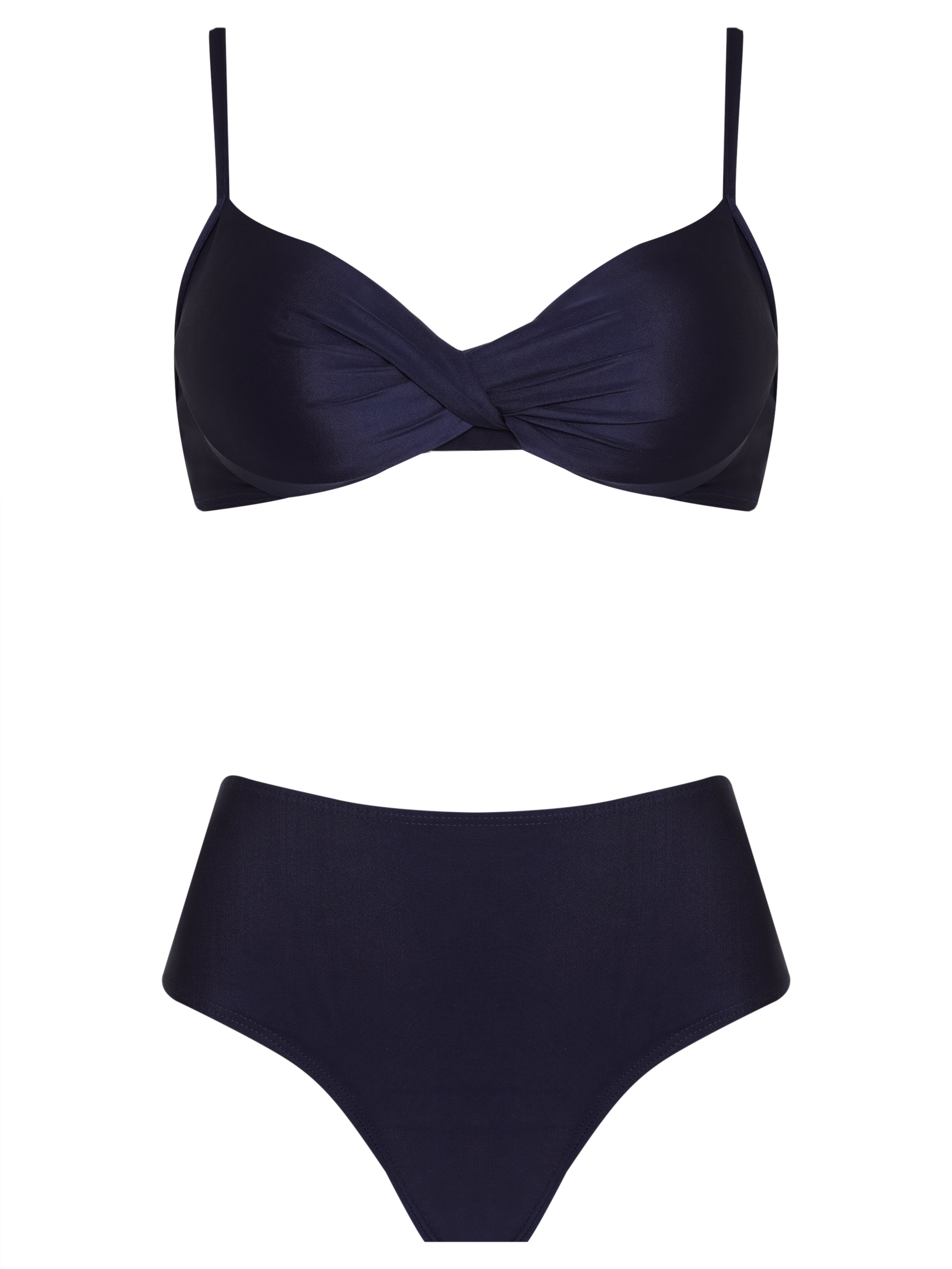 Veronica Blue Twisted Bikini Set