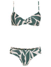 Vitoria Abstracte-Print Twist-Front Bikini Set Maori
