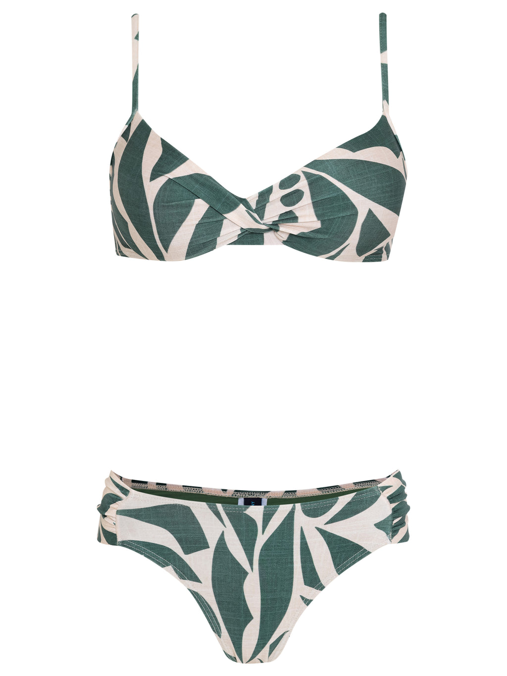 Vitoria Abstracte-Print Twist-Front Bikini Set