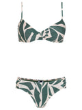 Vitoria Abstracte-Print Twist-Front Bikini Set