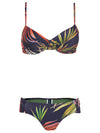 Vitoria Twist-Front Foliage-Print Bikini Jakarta