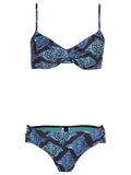 Vitoria Stingrays-Print Twist-Front Bikini
