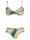 Vitoria Foliage-Print Twist-Front Bikini Sumatra