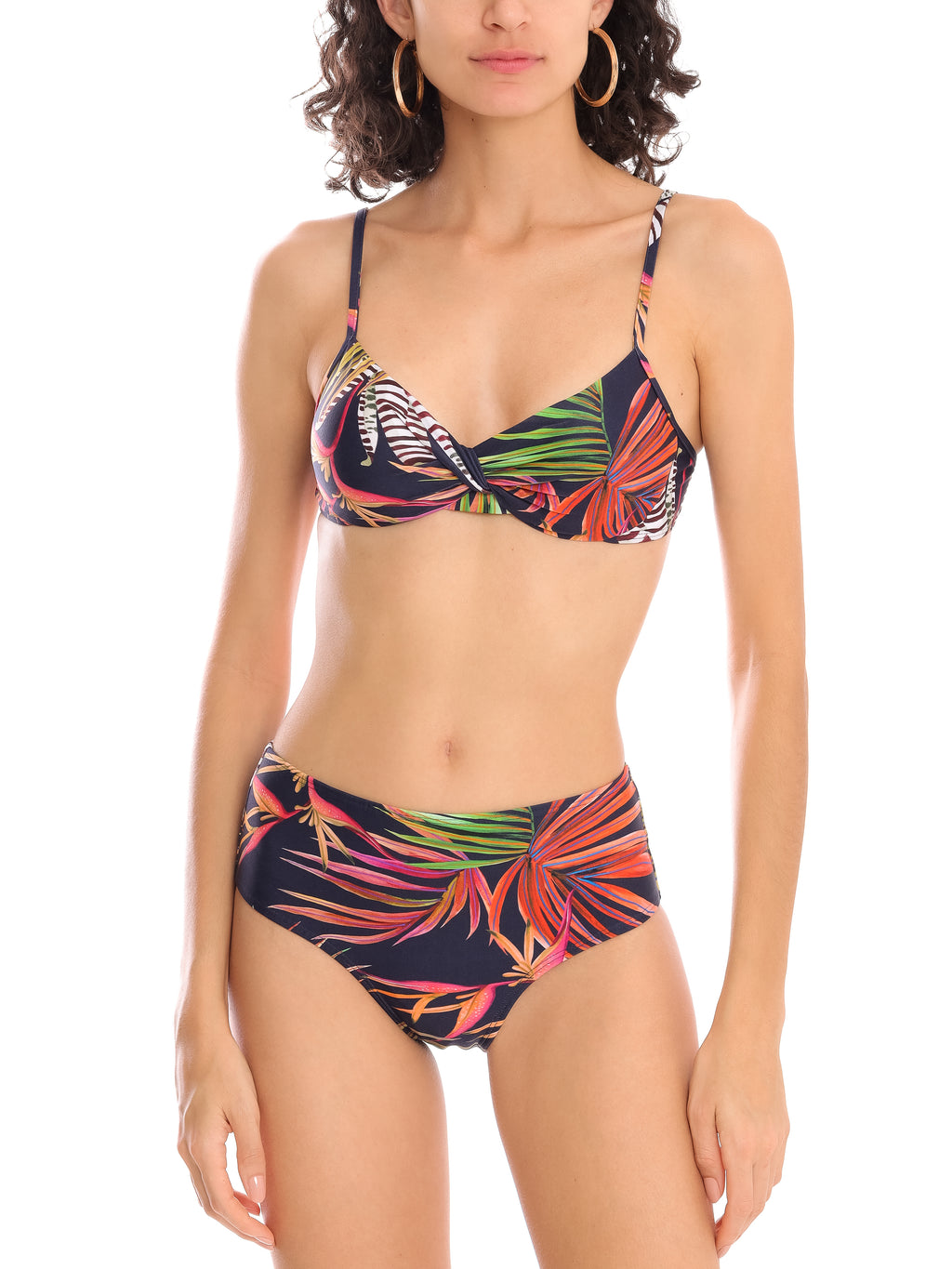 Veronica Foliage-Print Bikini
