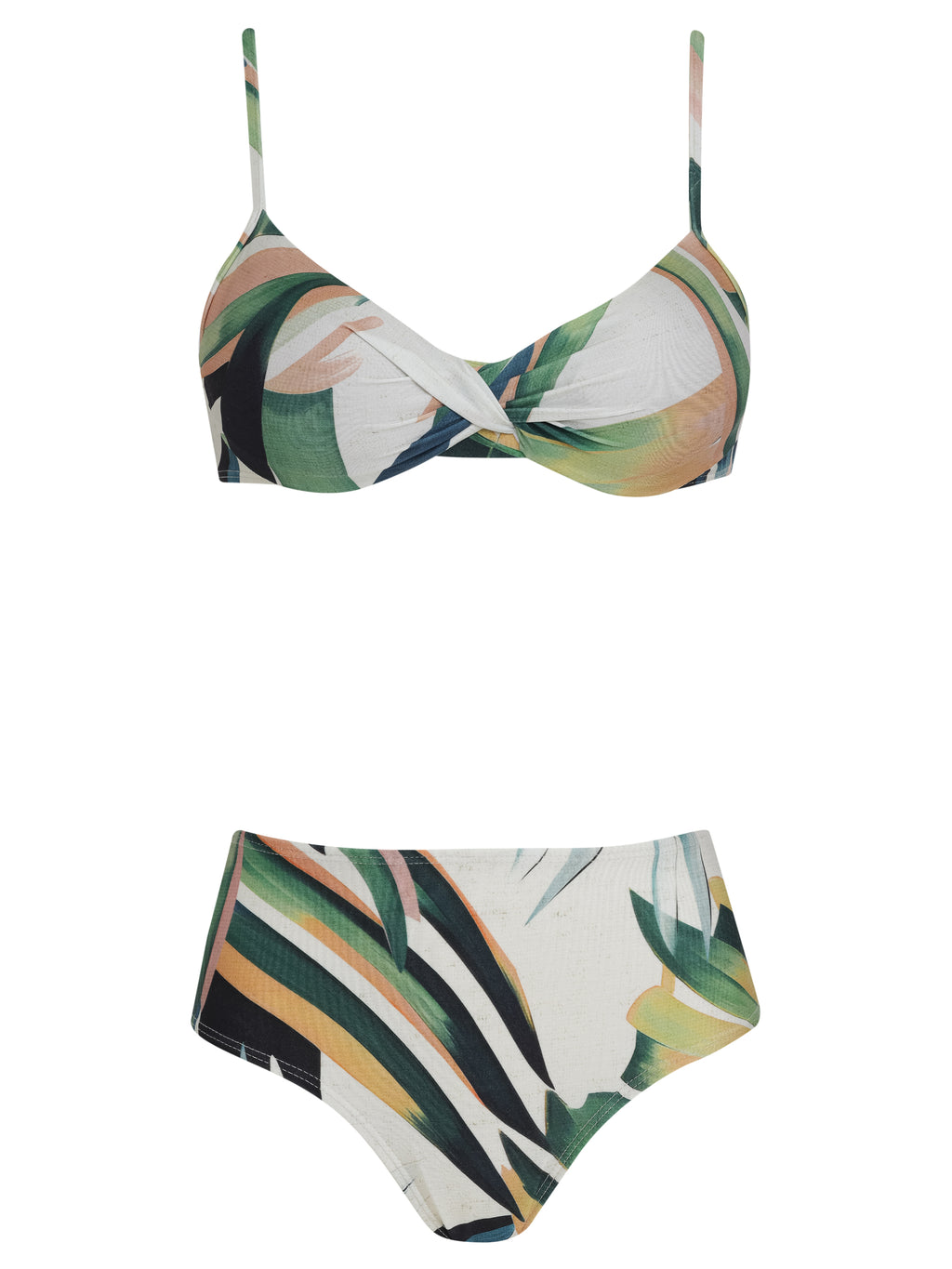 Veronica Foliage-Print Bikini