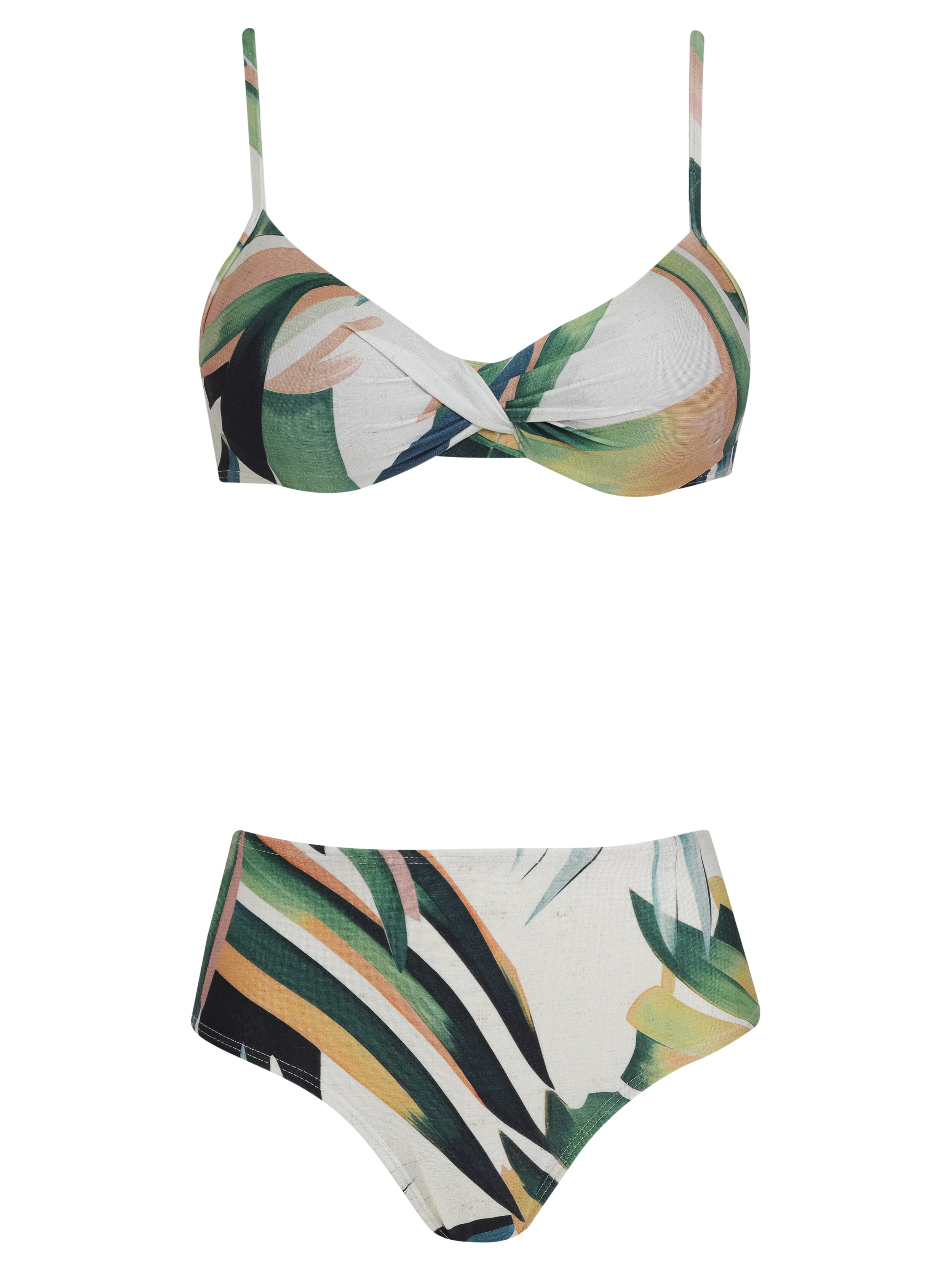 Veronica Foliage-Print Bikini